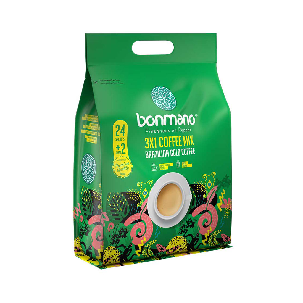 کافی میکس ۱*3 گلد برزیل بن مانو