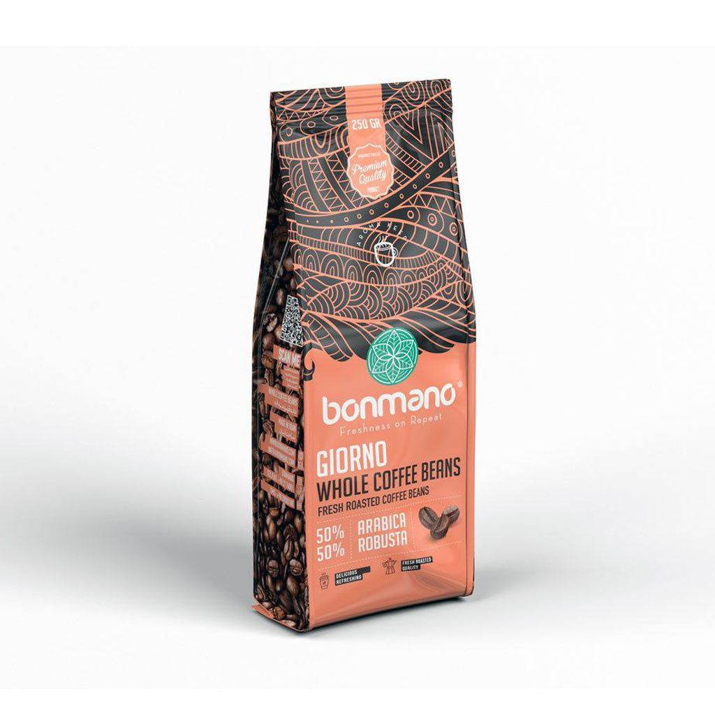 دانه قهوه اسپرسو جیورنو بن مانو 250 گرمی