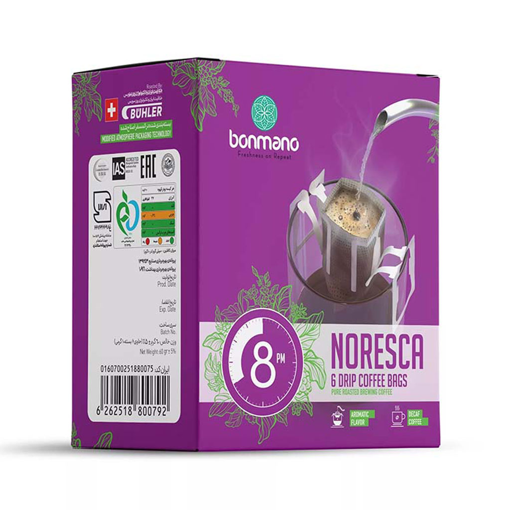 قهوه دمی نورسکا 8 شب بن مانو